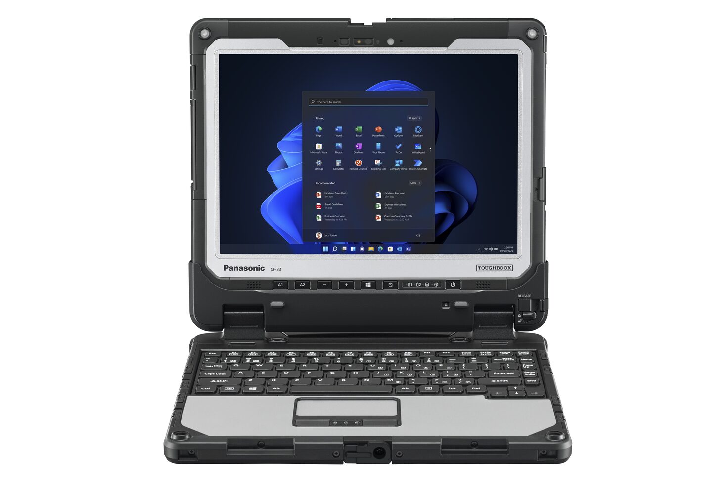 TOUGHBOOK 33 Clamshell Keyboard Front