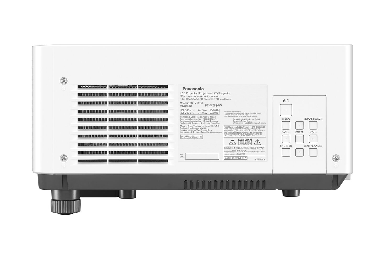 PT-MZ880W Side Right High-res